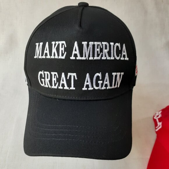 MAGA - 45-47 - Black Baseball Cap - Adjustable Fit - Picture 9 of 9